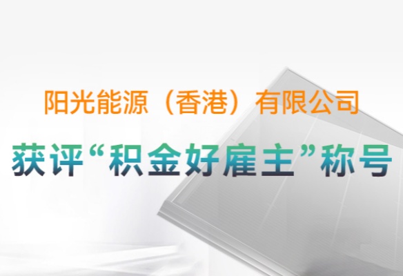 高光時(shí)刻 | 推進(jìn)ESG實(shí)踐！陽(yáng)光能源（香港）獲評(píng)“積金好雇主”等多項(xiàng)榮譽(yù)