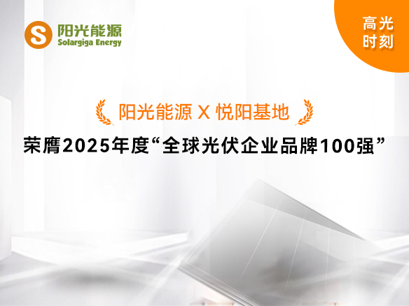 高光時(shí)刻 | 陽(yáng)光能源榮膺2025年度“全球光伏企業(yè)品牌100強(qiáng)”